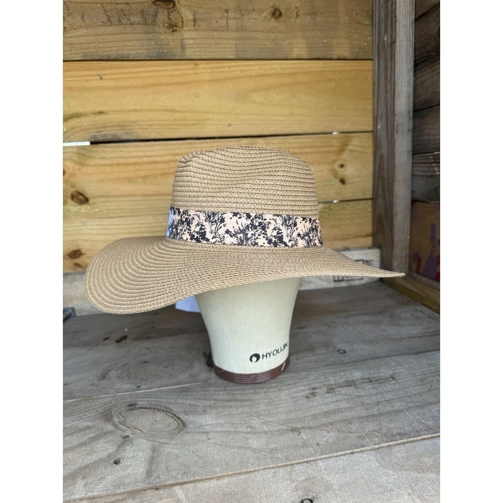 Marcus Adler New York One Size 100%‎ Paper Hat Summer Beach Beige